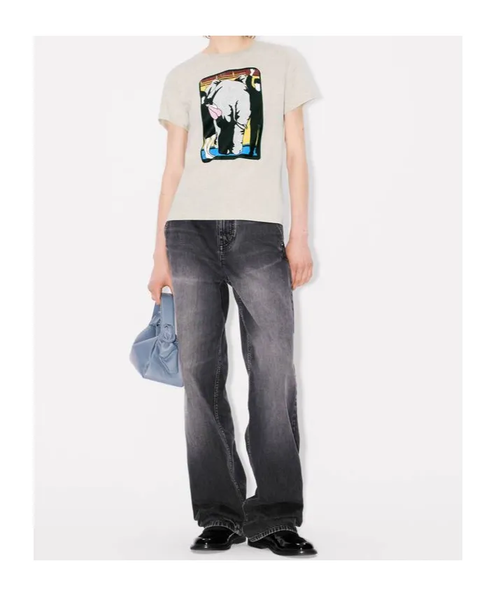 Elephant-Print Cotton Top