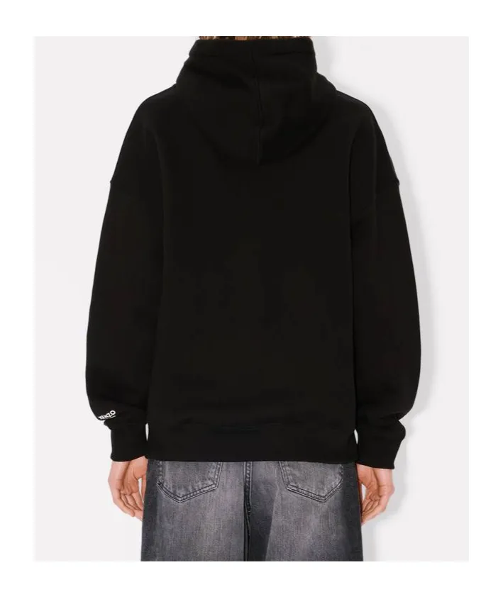 Boke Flower Pin Oversized Hoodie In Cotton