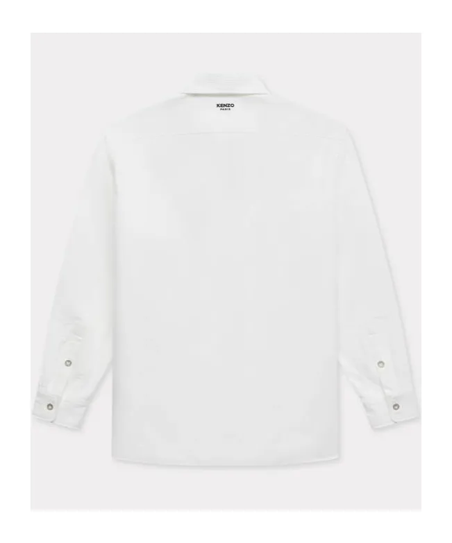 Workwear Overshirt In Textured Cotton