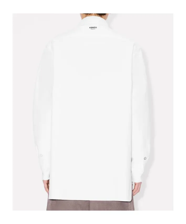 Workwear Overshirt In Textured Cotton