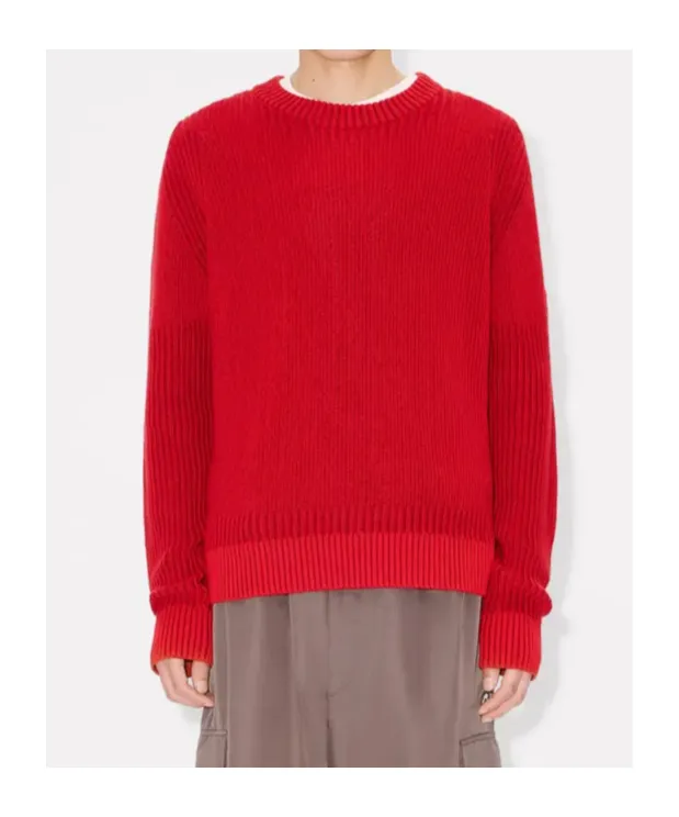 Boke Flower 2.0 Embroidered Jumper In Cotton Wool