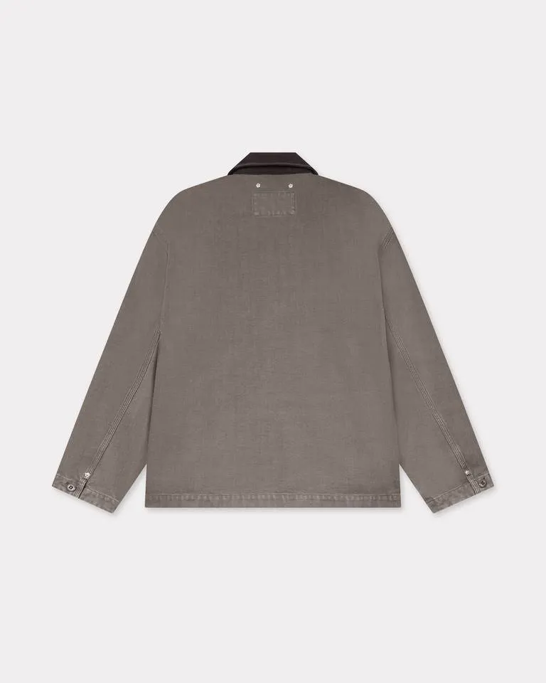 Workwear Jacket In Washed Cotton