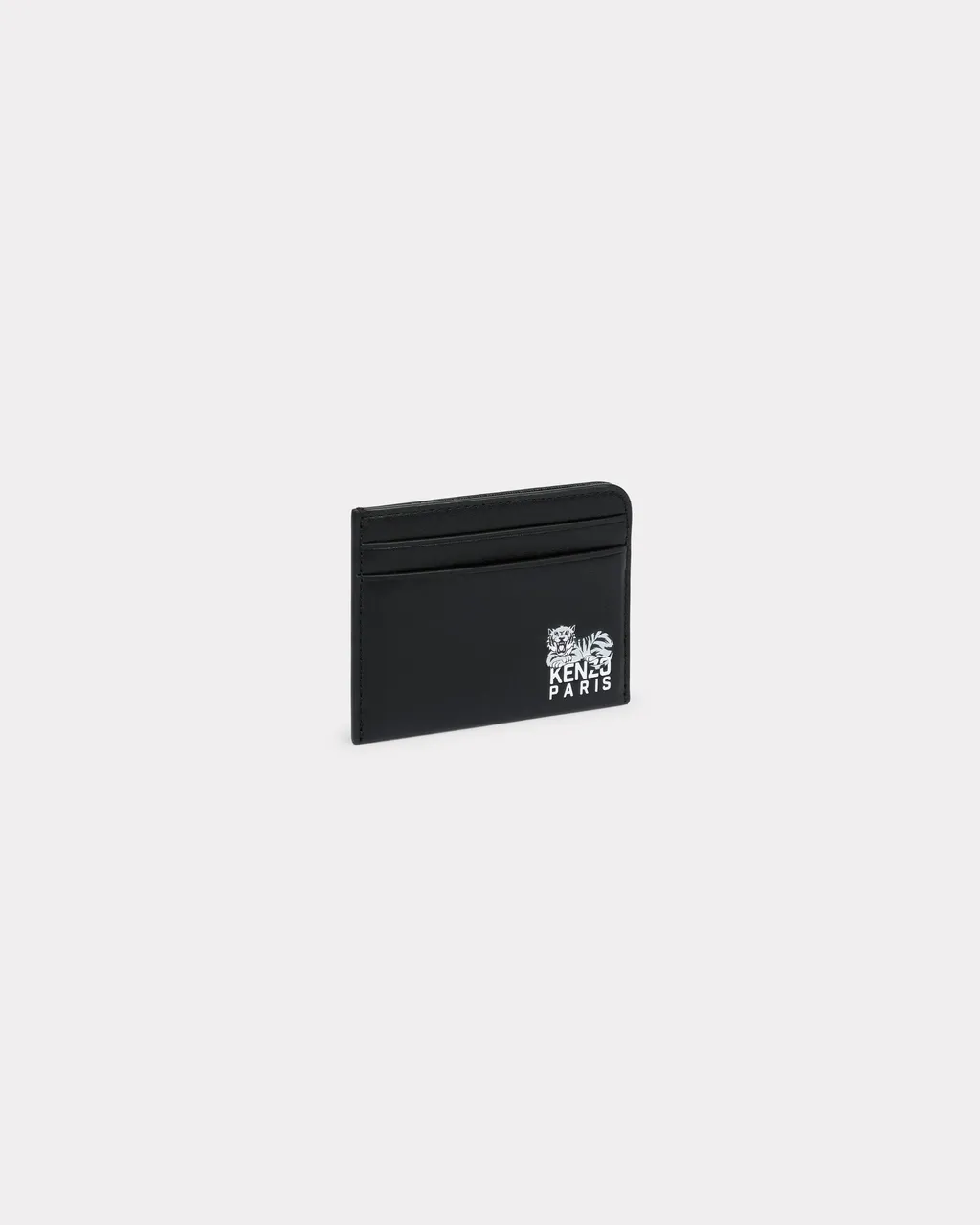 Happy Tiger Card Holder In Leather
