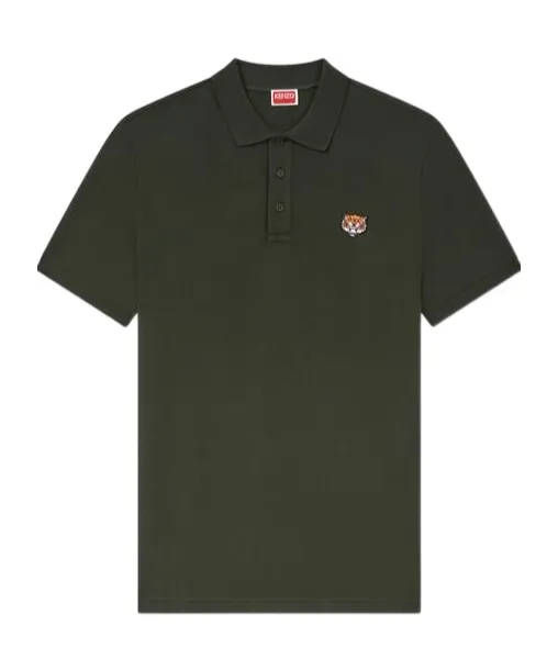 Happy Tiger Embroidered Slim Polo