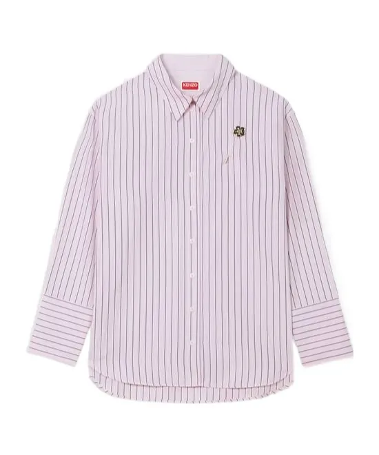 Boke Flower Pin Shirt In Cotton Poplin