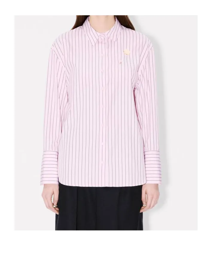 Boke Flower Pin Shirt In Cotton Poplin