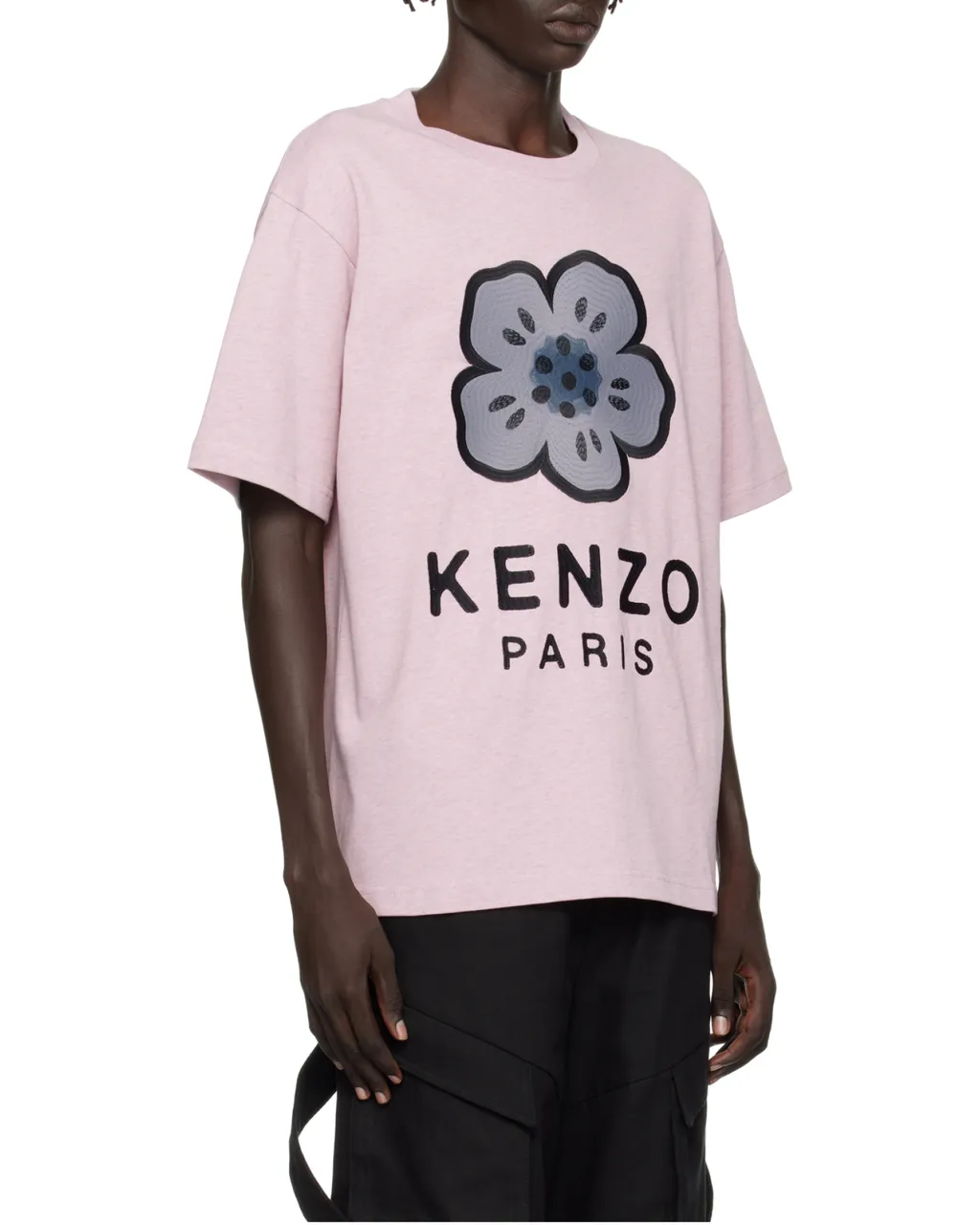 Boke Flower Embroidered Oversized T-Shirt
