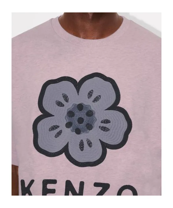 Boke Flower Embroidered Oversized T-Shirt