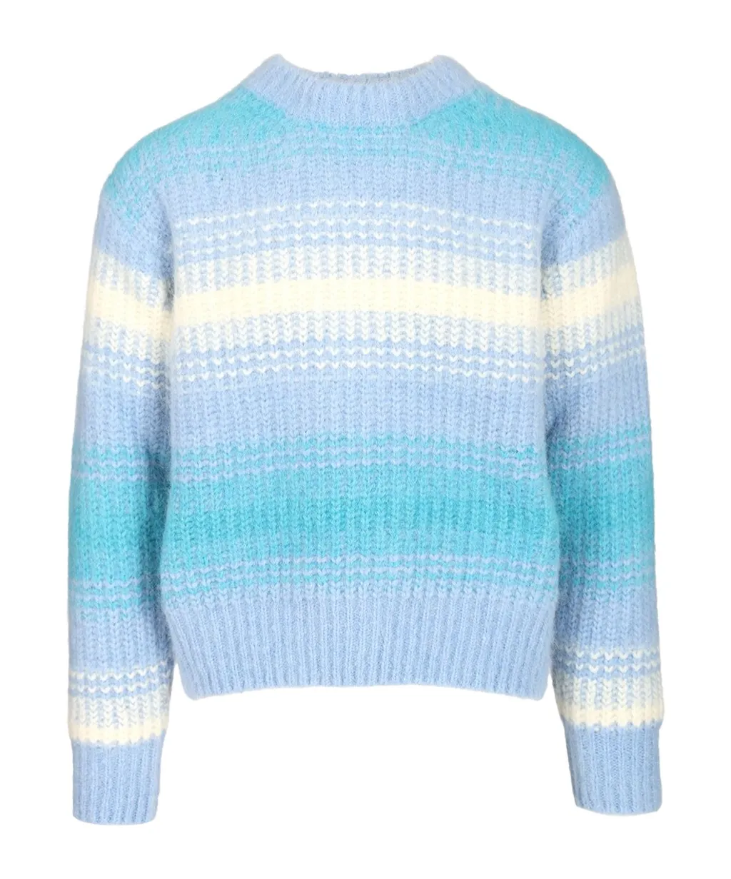 Kenzo Speed Stripe Jumper In Mixed Alpaca Wool