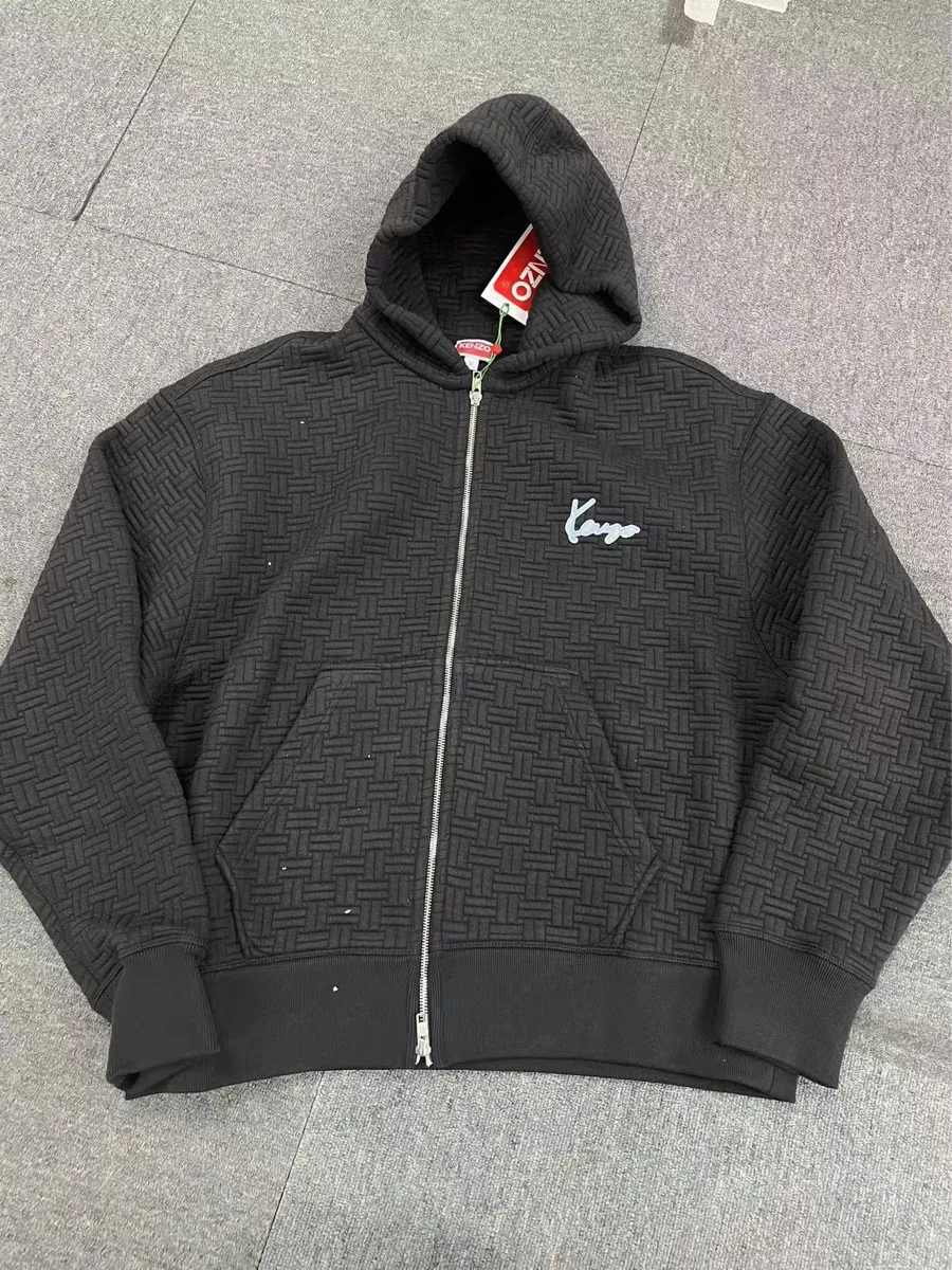 Quilted Zip-Up Hoodie