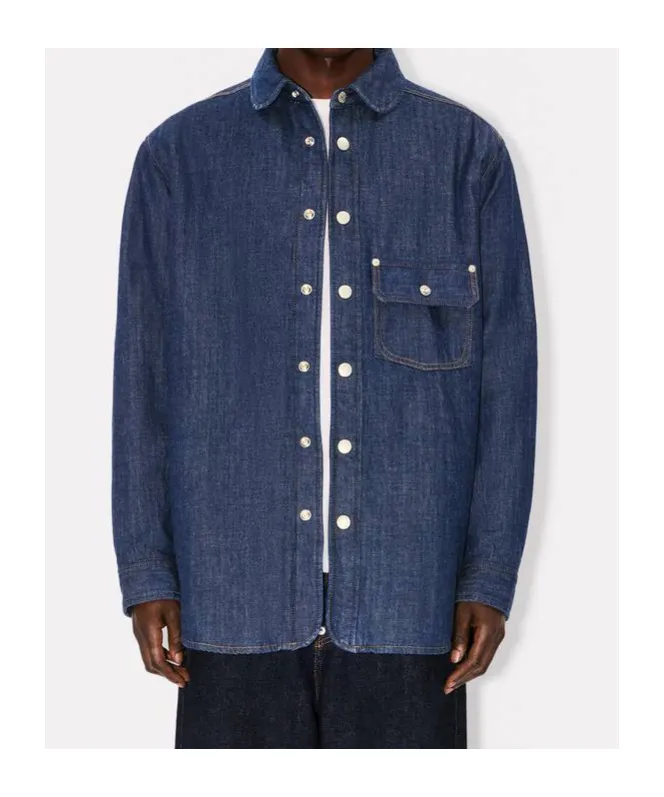 Padded Overshirt In Japanese Denim