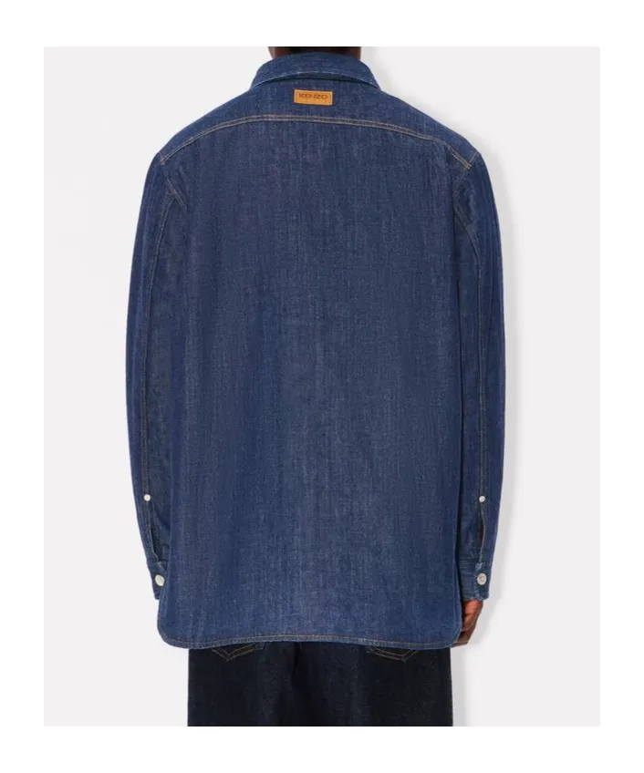 Padded Overshirt In Japanese Denim
