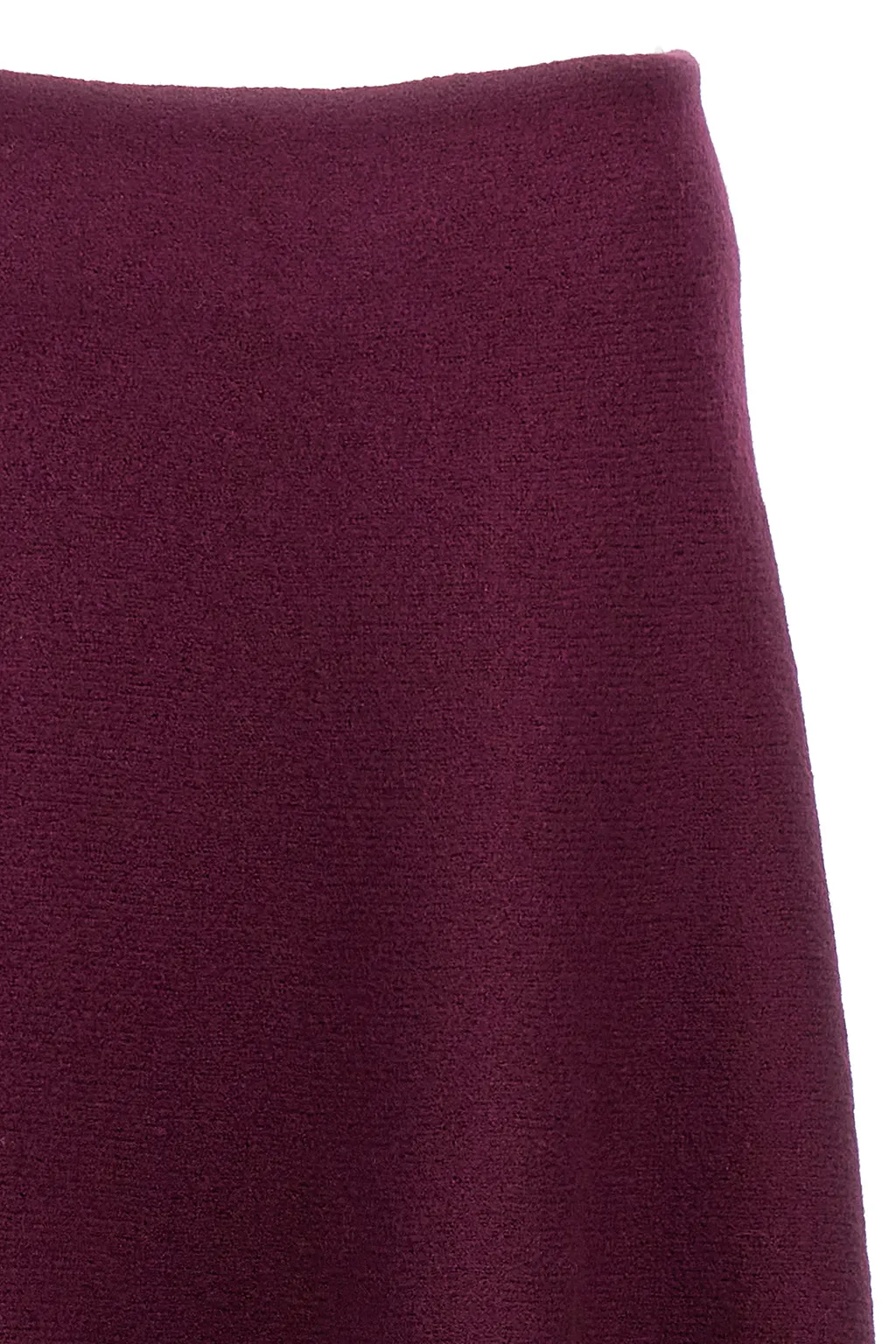 High-Waist A-Line Midi Skirt