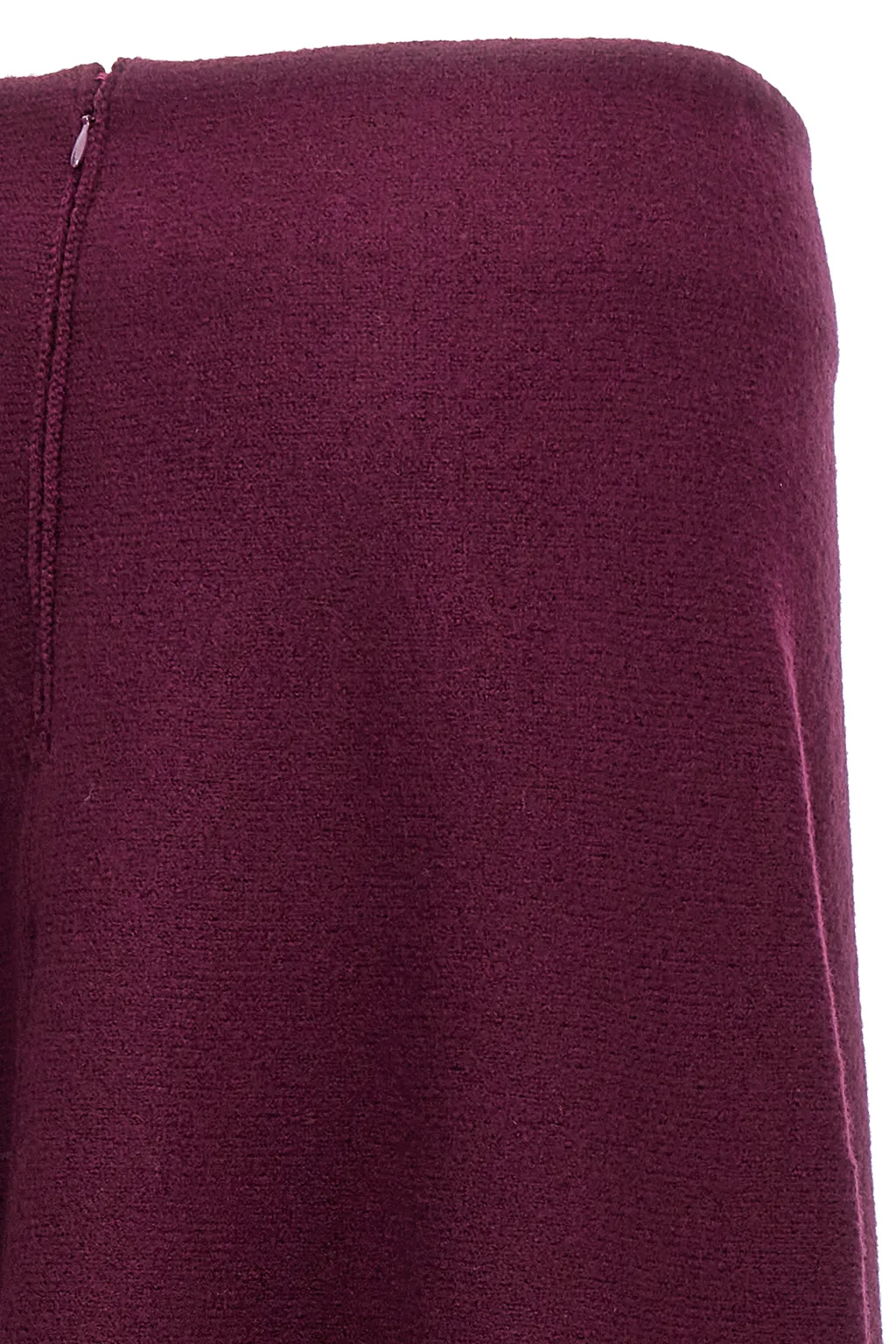 High-Waist A-Line Midi Skirt