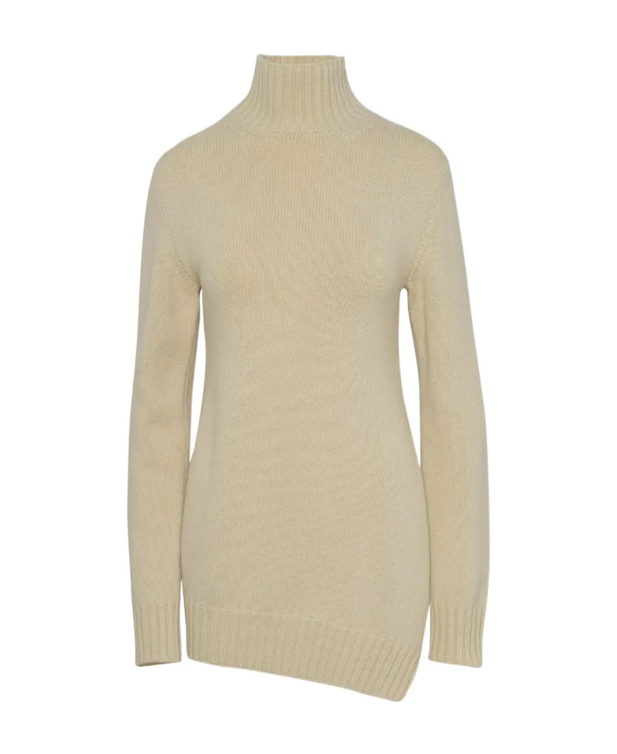 High-Neck Knitted Jumper