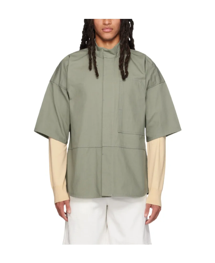 Stitched High-Necked Shirt