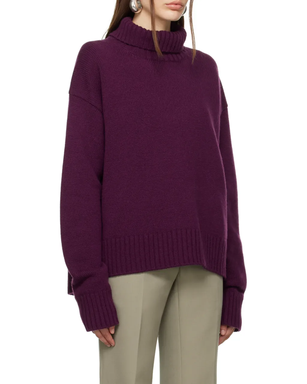 High-Neck Long-Sleeved Jumper