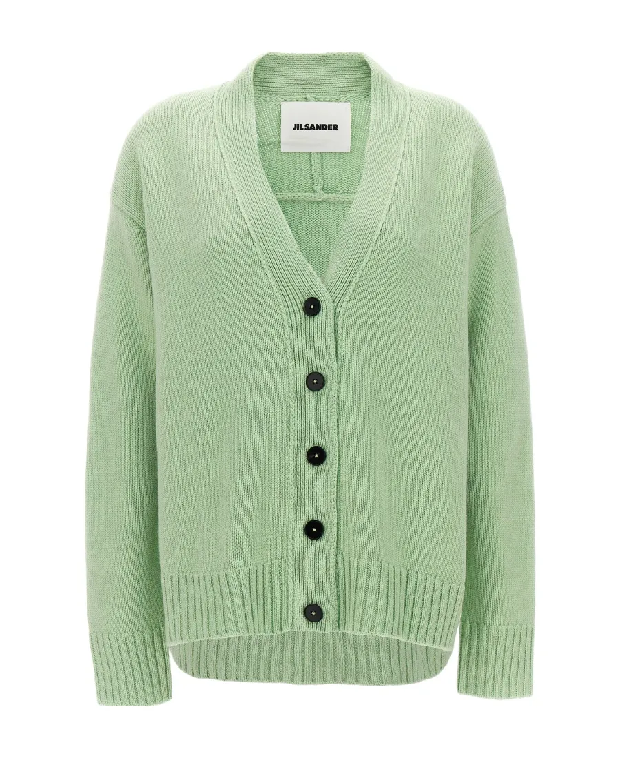 V-Neck Ribbed-Knit Cardigan