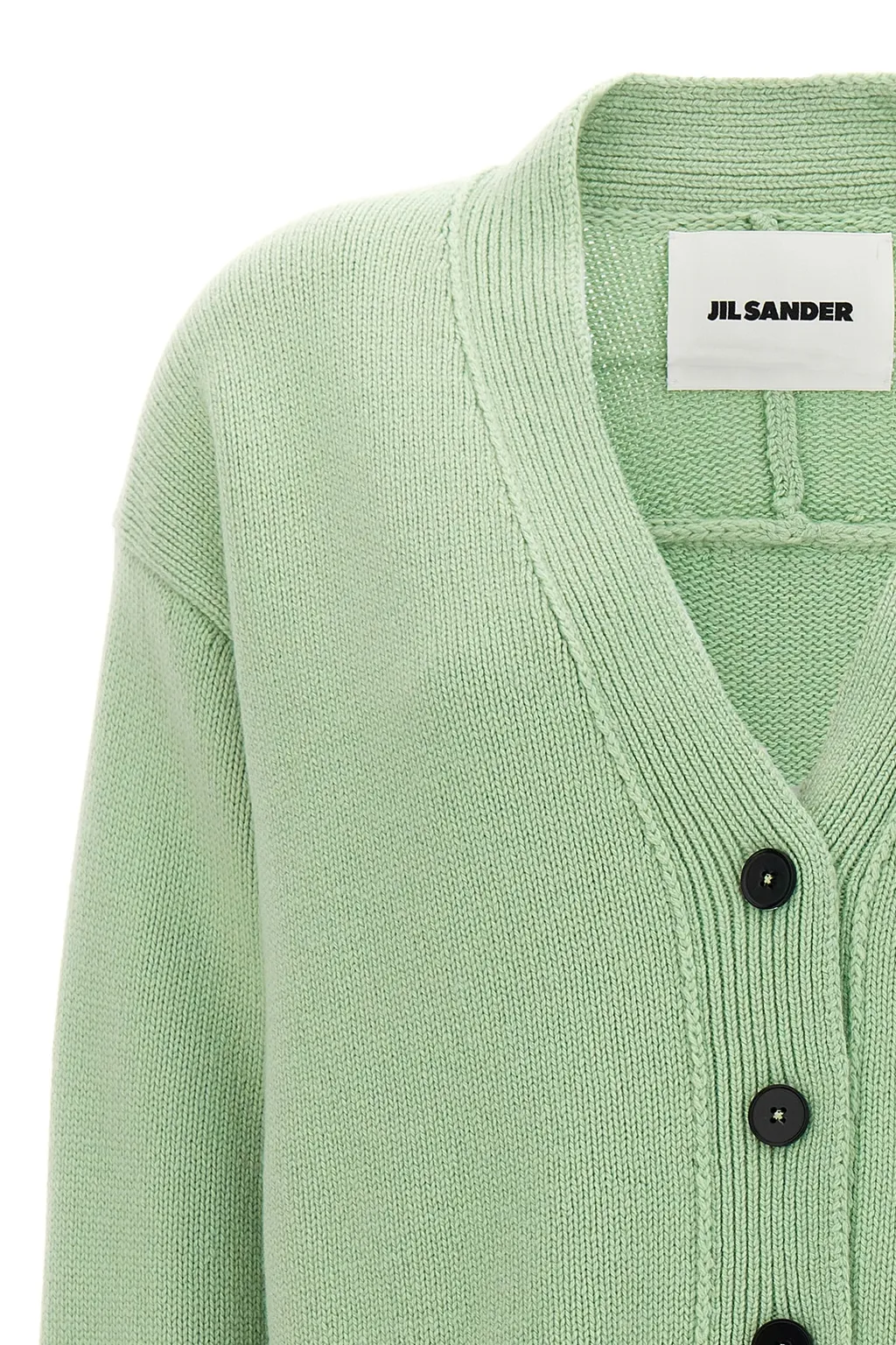 V-Neck Ribbed-Knit Cardigan