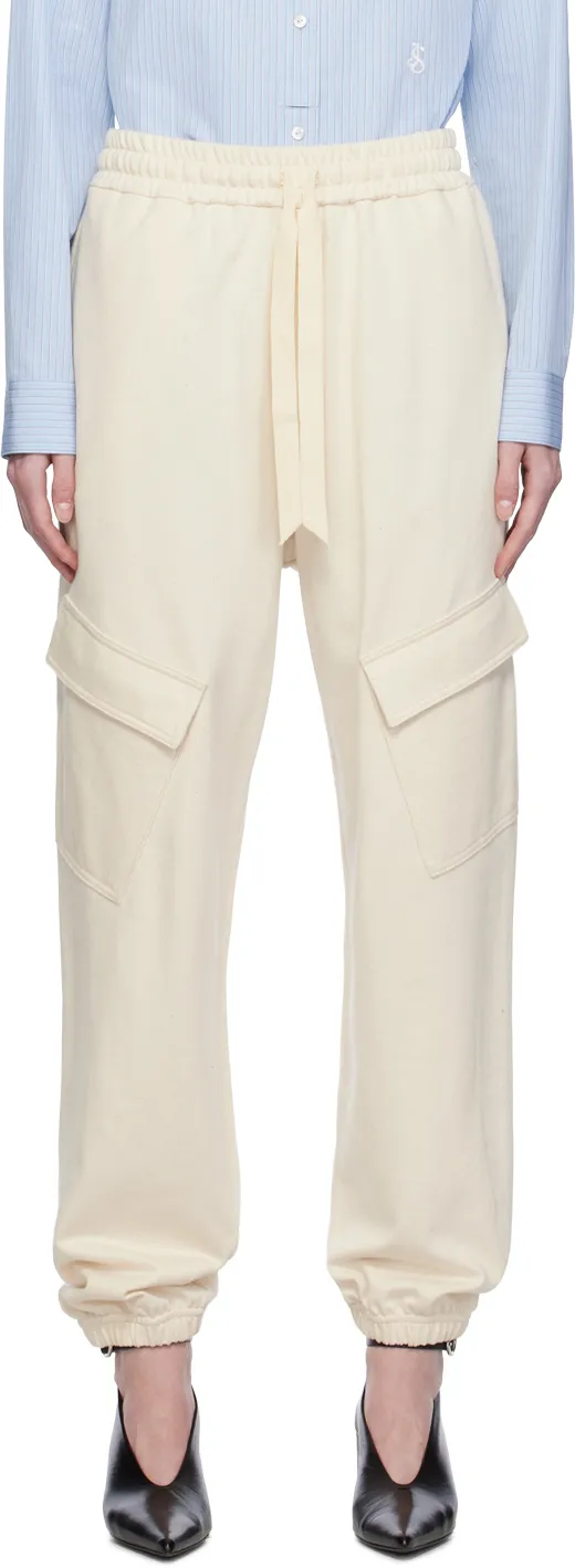 Logo Patch High Waist Pants