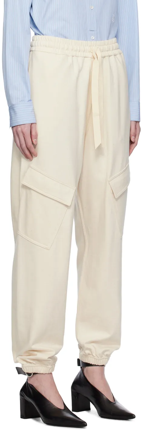 Logo Patch High Waist Pants