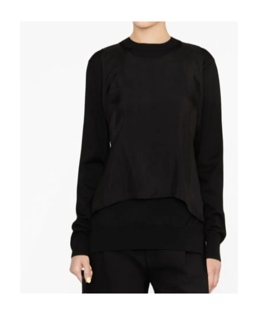 Layered Crew Neck Sweater