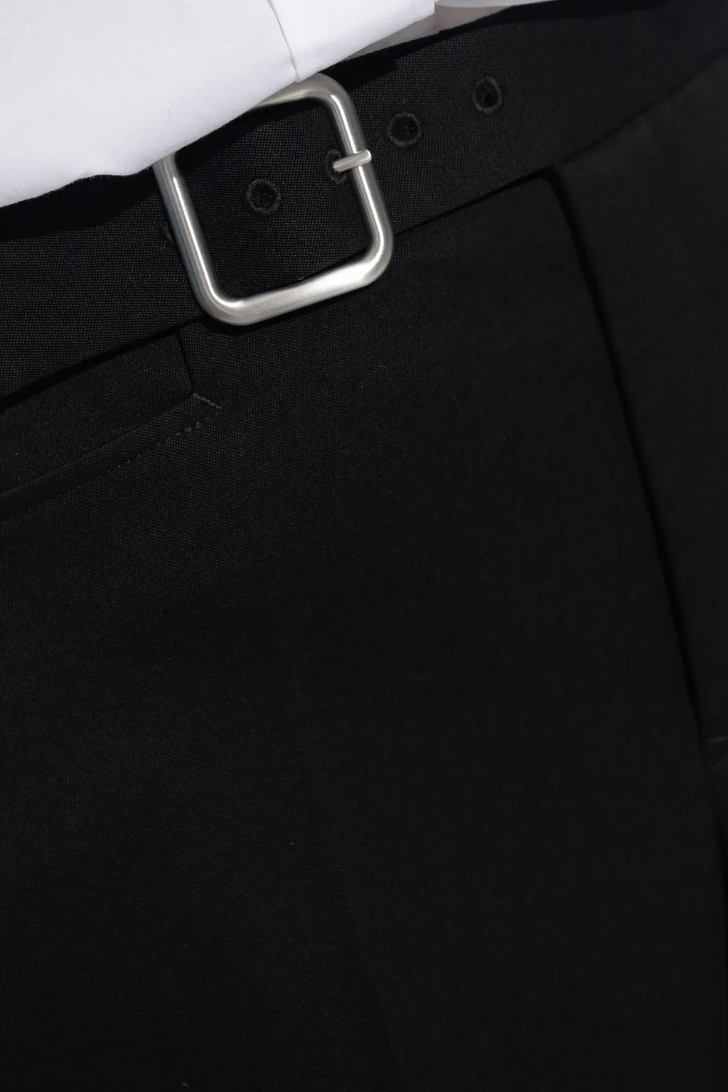 Belted Cropped Trousers