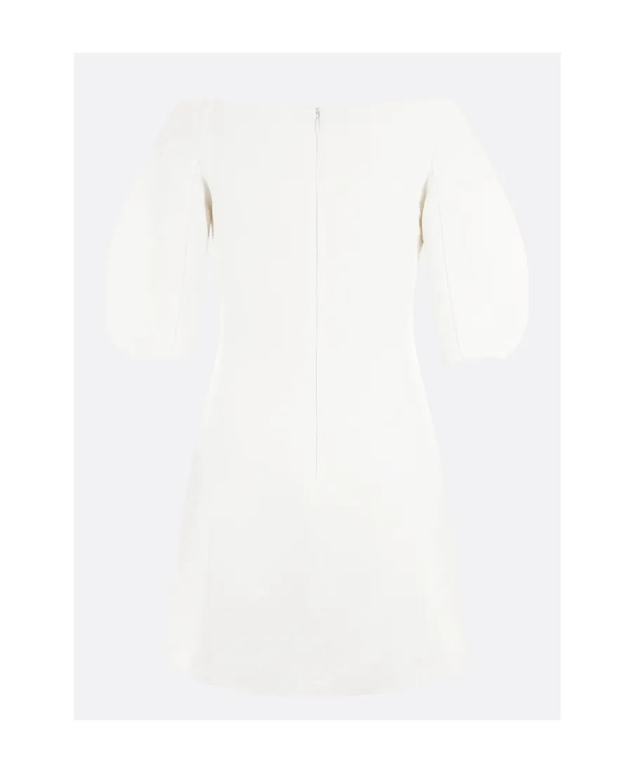 Ruched Short-Sleeved Mini Dress
