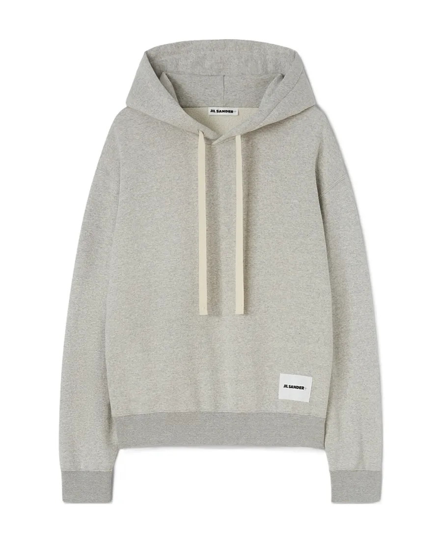 Logo-Patch Drawstring Hoodie