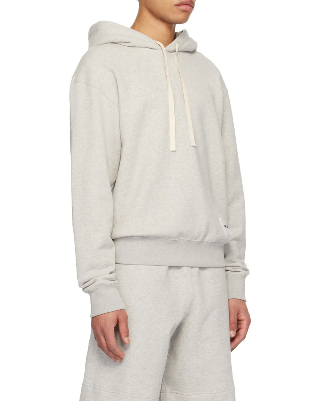 Logo-Patch Drawstring Hoodie