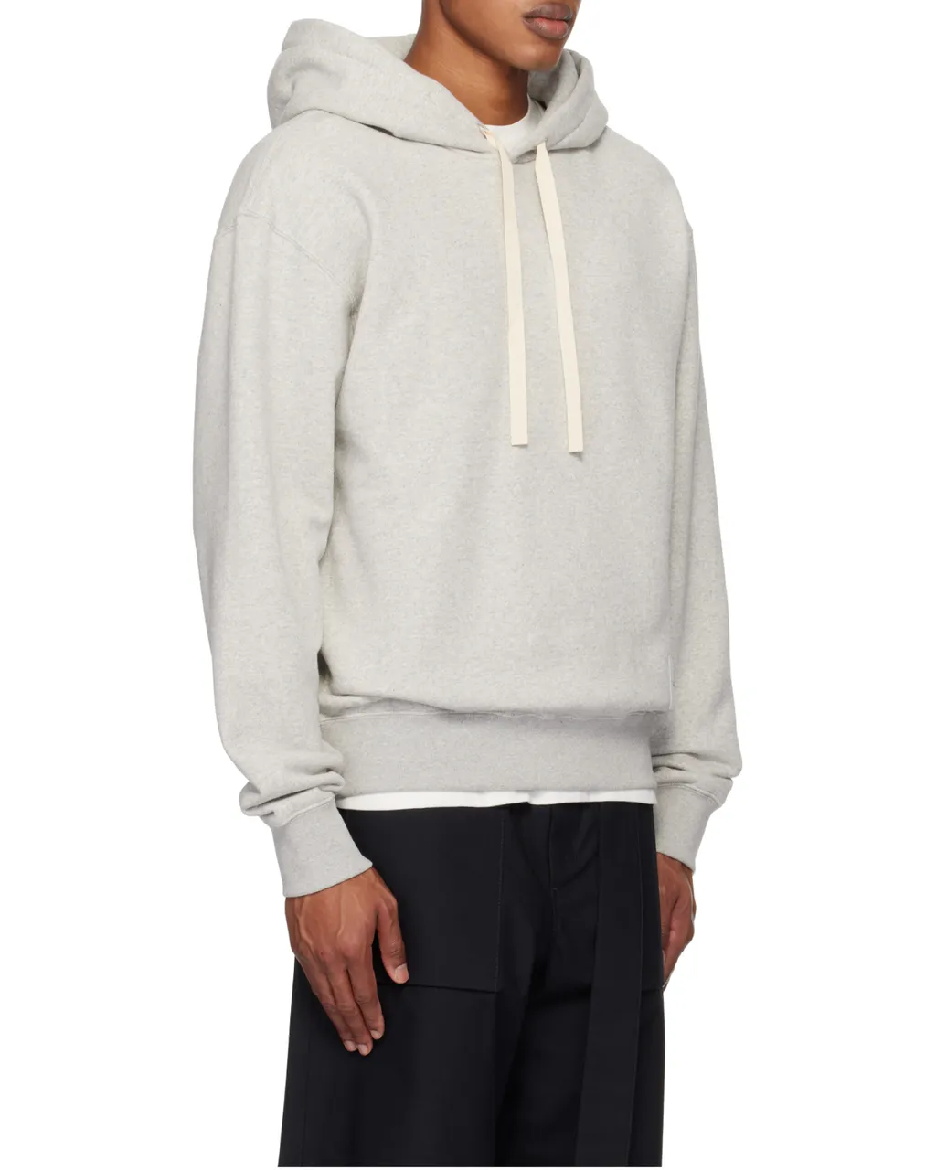 Logo-Patch Drawstring Hoodie