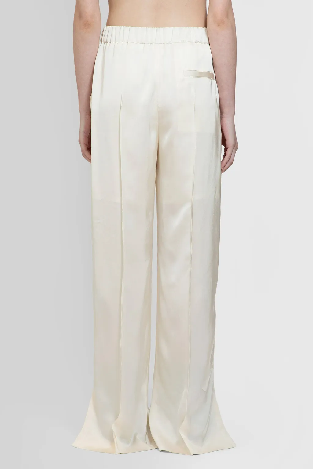 Side-Slit Detailed Straight-Leg Trousers