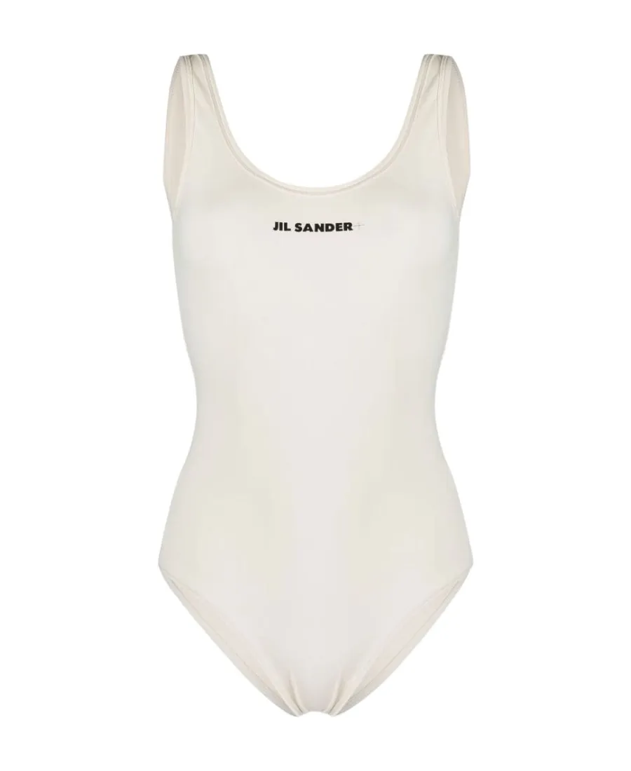 Logo Printed One-Piece Swimsuit