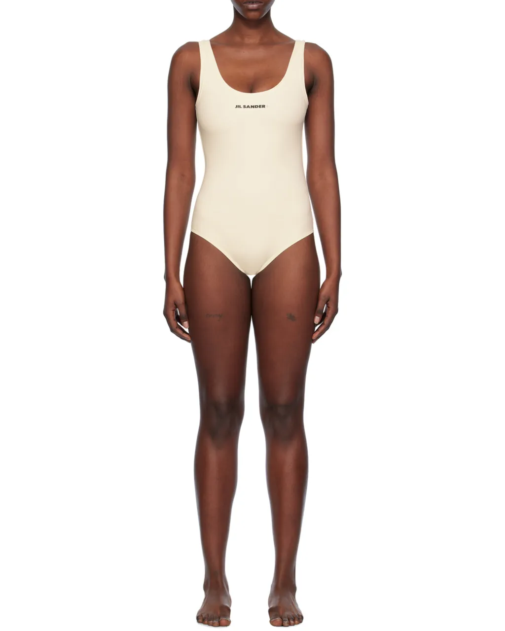 Logo Printed One-Piece Swimsuit