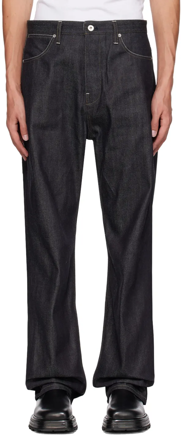 Mid-Rise Straight Leg Jeans