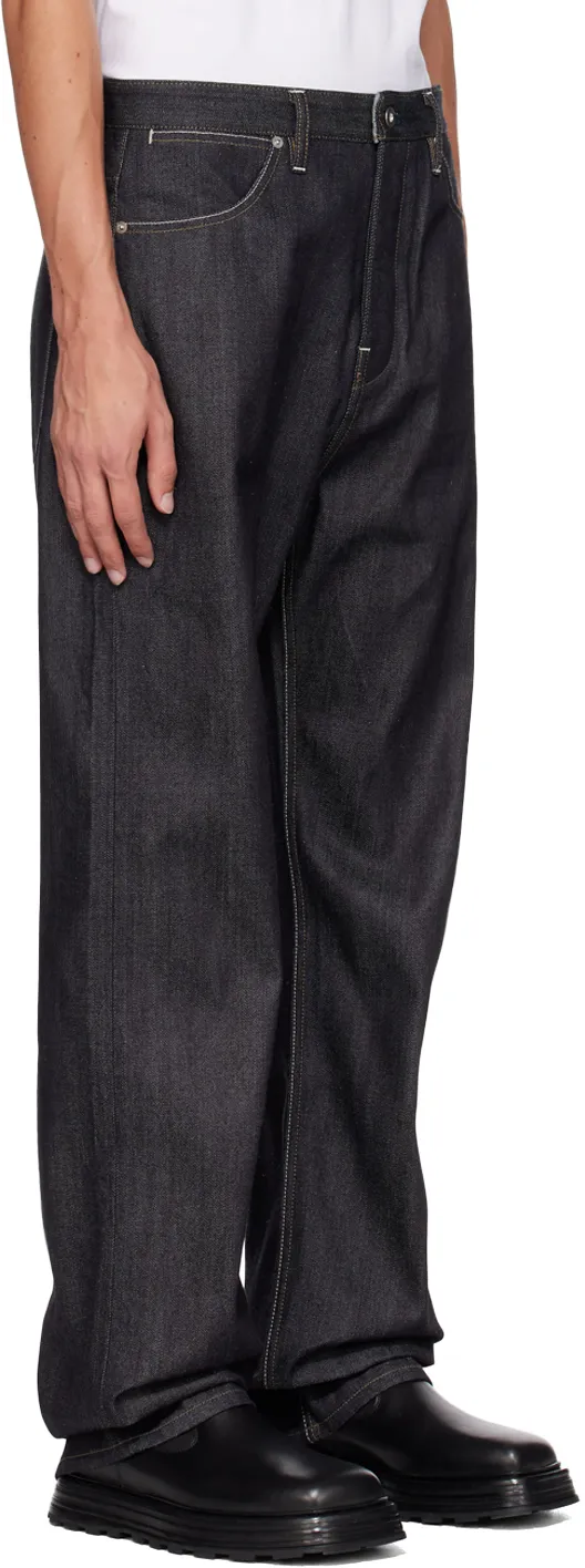 Mid-Rise Straight Leg Jeans