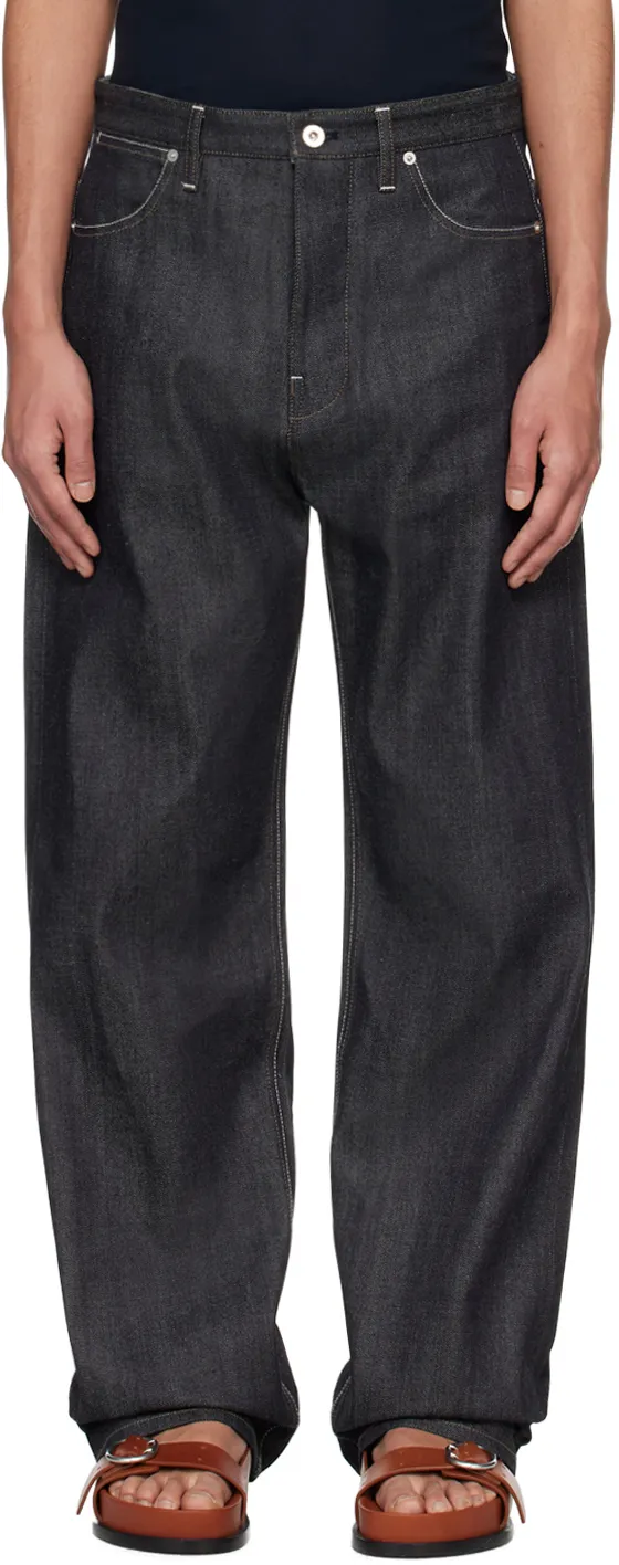 Mid-Rise Straight Leg Jeans