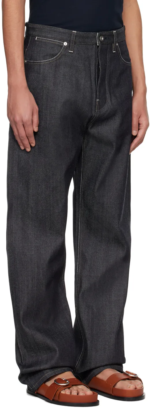 Mid-Rise Straight Leg Jeans