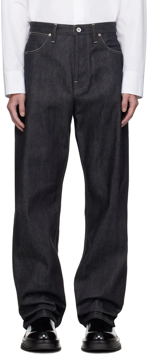 Mid-Rise Straight Leg Jeans