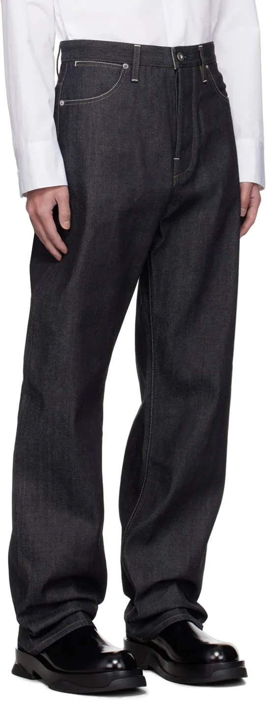 Mid-Rise Straight Leg Jeans