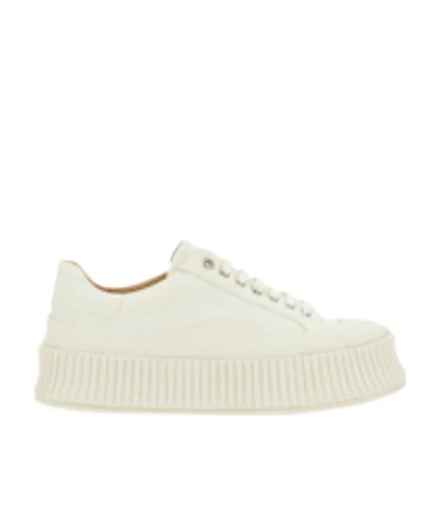 Round-Toe Lace-Up Sneakers