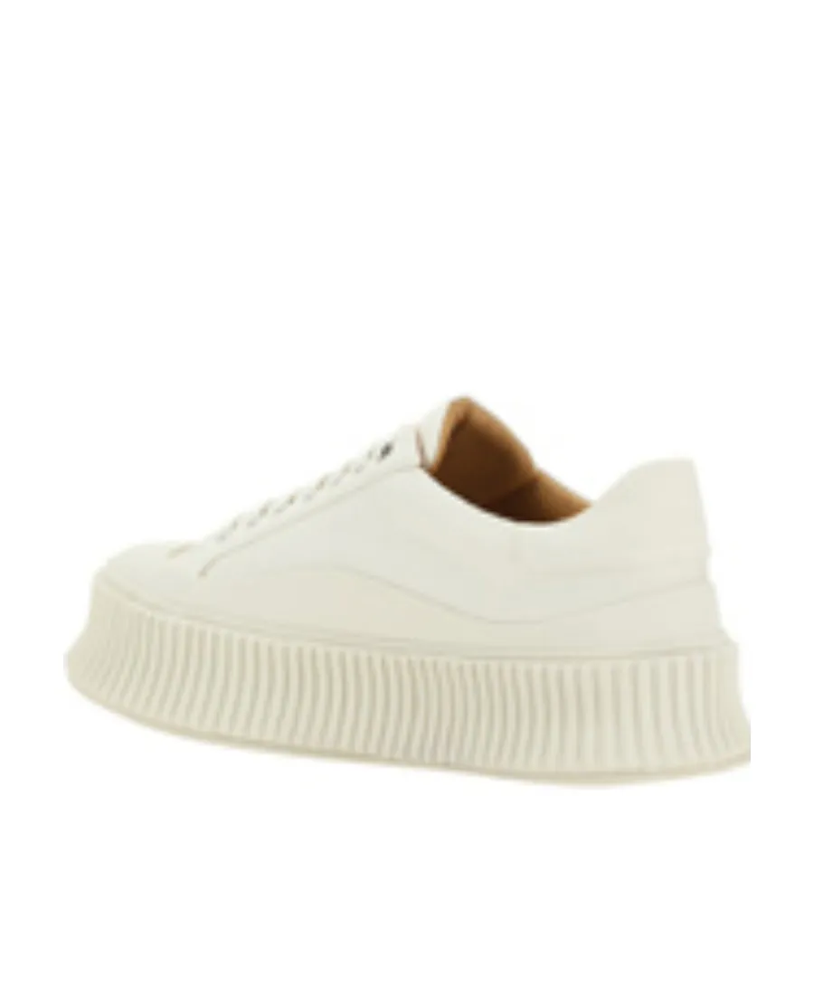 Round-Toe Lace-Up Sneakers