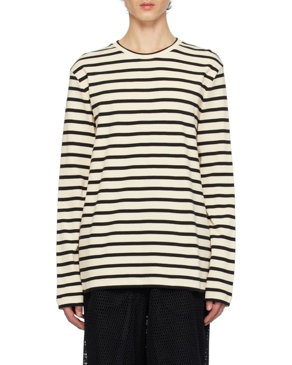 Striped Crewneck Sweatshirt