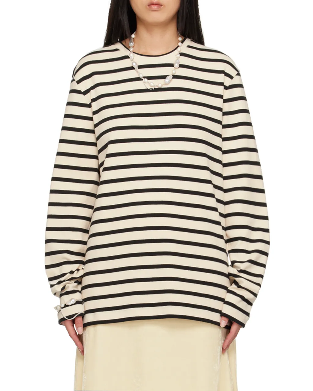 Striped Crewneck Sweatshirt