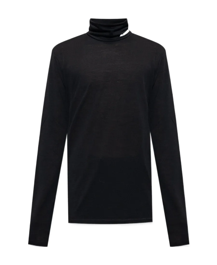 Long-Sleeved Logo-Printed Jumper