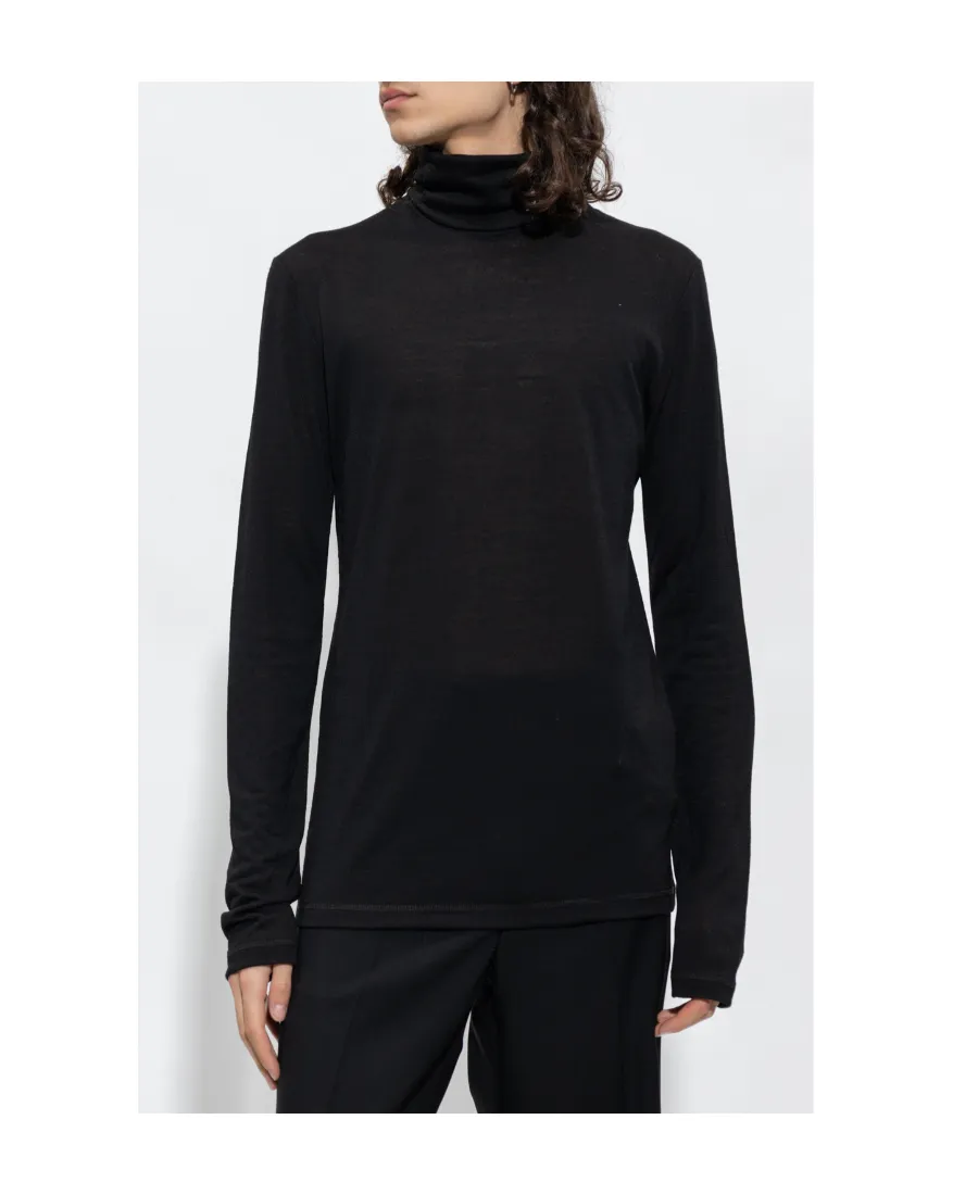 Long-Sleeved Logo-Printed Jumper