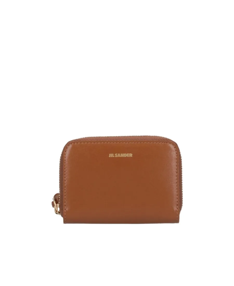 Logo-Plaque Zipped Wallet