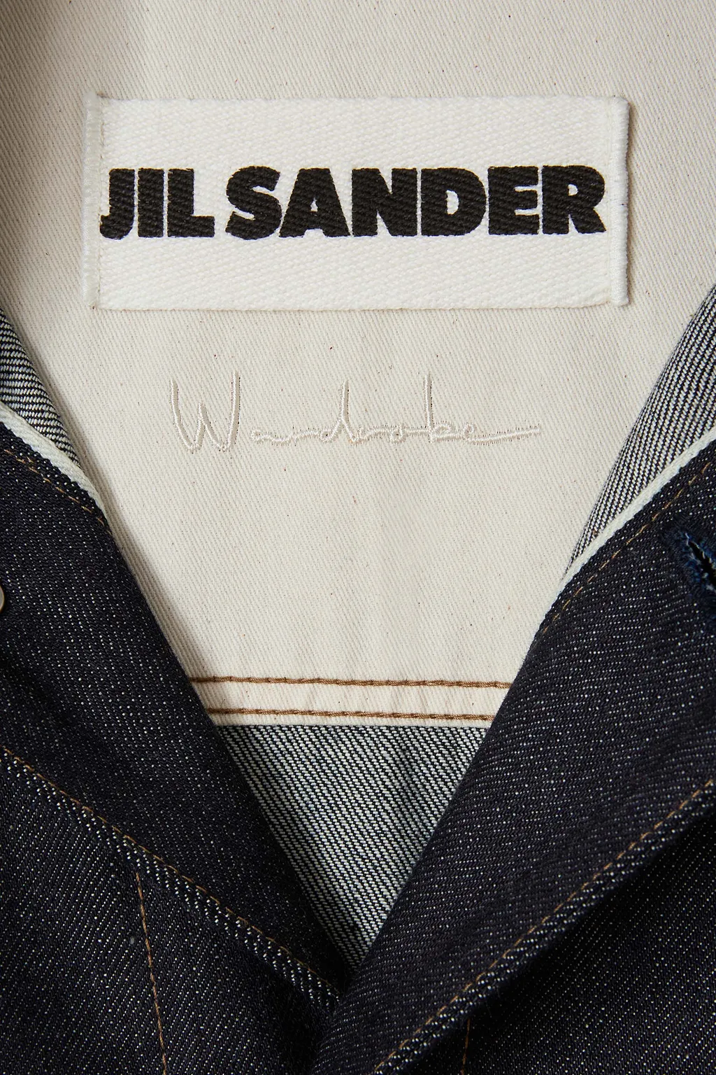 Curved Hem Denim Shirt
