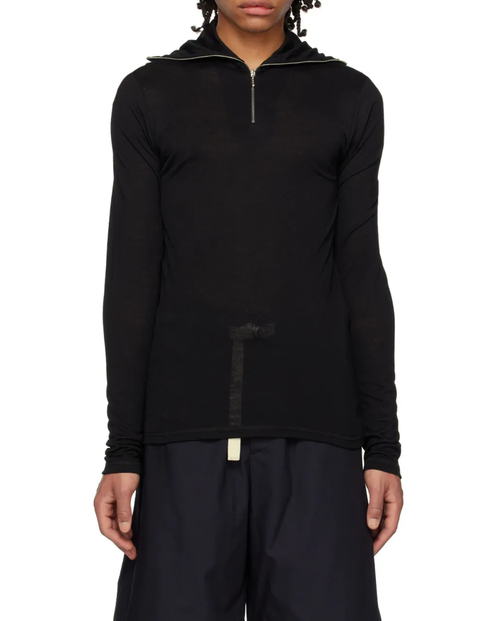 Zip Detailed Long-Sleeved Sweatshirt