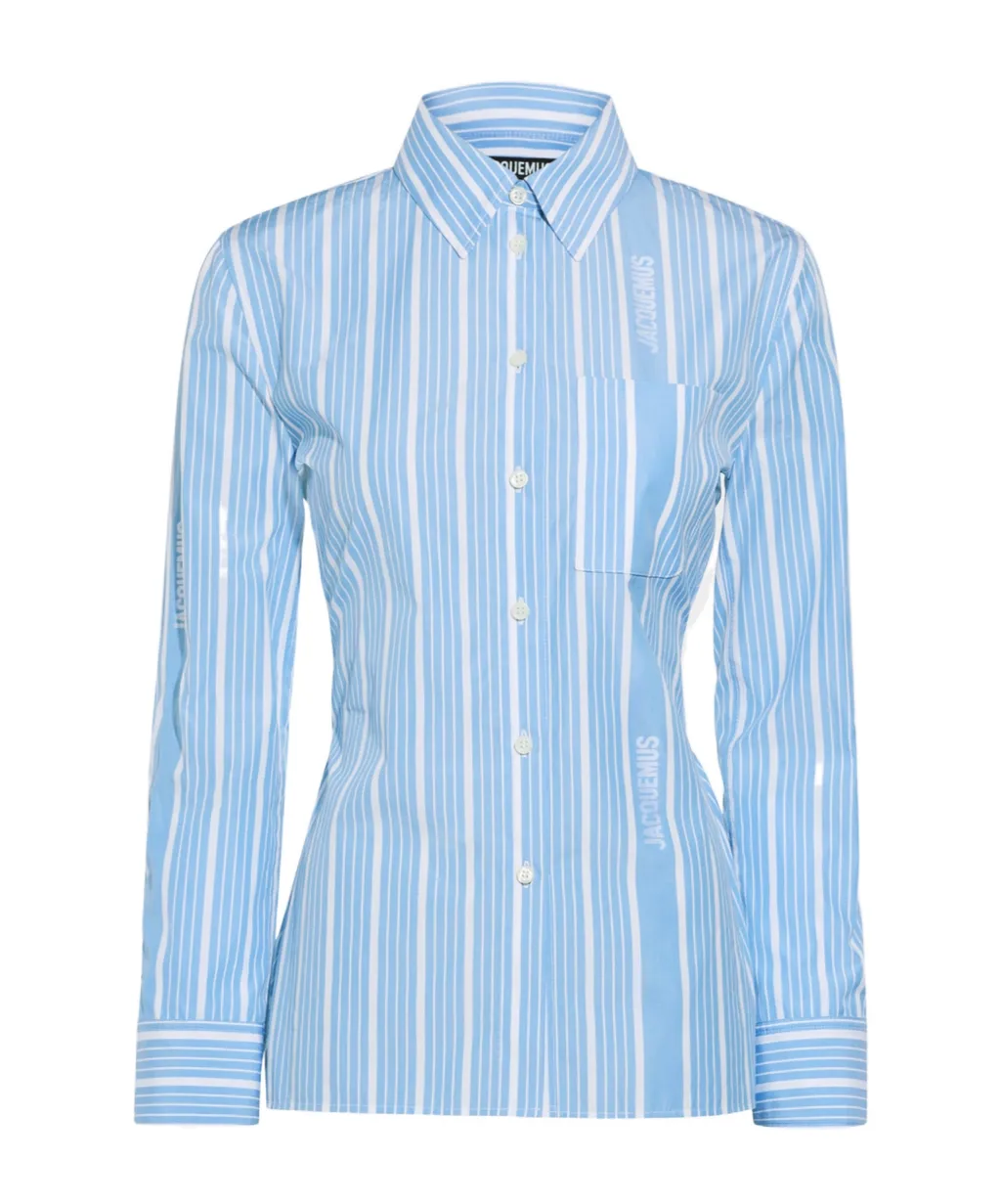 Striped Cut-Out Shirt